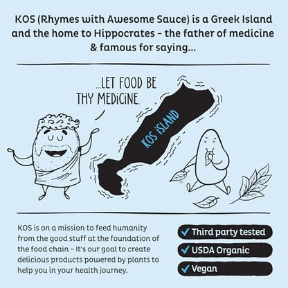 KOS Bio-Pflanzenproteinpulver, Blaubeer-Muffin - Bio-Erbsenprotein-Superfood mit Spirulina und Immununterstützung. Soja-, Gluten-, Milchfrei - Veganer Mahlzeitenersatz für Frauen & Männer - 10 Portionen