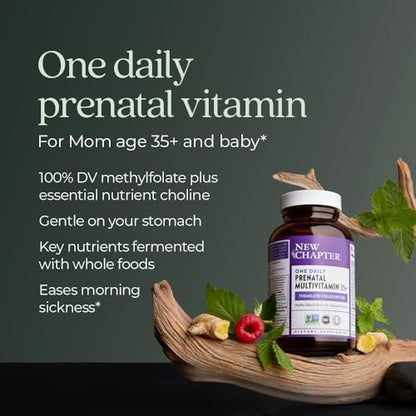 New Chapter Prenatal Vitamine – Tägliches Multivitamin für Frauen ab 35+ mit Methylfolat & Cholin, glutenfrei & non-GMO, 30 Tabletten