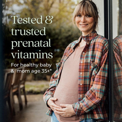 New Chapter Prenatal Vitamine – Tägliches Multivitamin für Frauen ab 35+ mit Methylfolat & Cholin, glutenfrei & non-GMO, 30 Tabletten