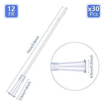 Weißer PVC-Ersatzschlauch für Einläufe – 30-teiliges Set mit flexiblem, abgerundetem Ende für sanftes Einführen, FR12