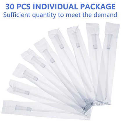 Weißer PVC-Ersatzschlauch für Einläufe – 30-teiliges Set mit flexiblem, abgerundetem Ende für sanftes Einführen, FR12