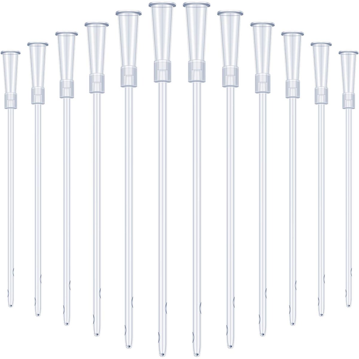Weißer PVC-Ersatzschlauch für Einläufe – 30-teiliges Set mit flexiblem, abgerundetem Ende für sanftes Einführen, FR12