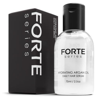 Alex Costa Hydrierendes Arganöl Tägliches Haar-Serum von Forte Series – Sulfatfreies Arganöl für Männer, für trockenes und geschädigtes Haar, zum Stylen (75 ml / 2,5 oz)