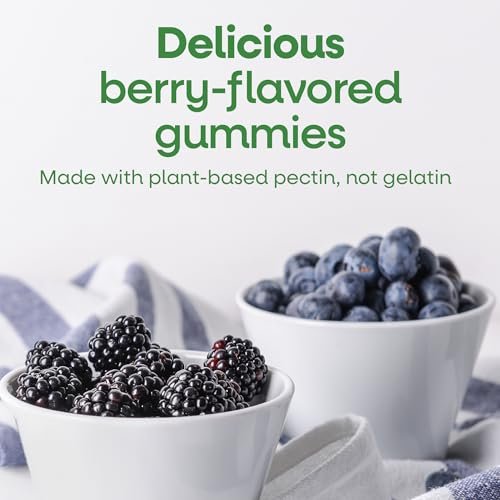 Nature's Way Zink Gummis – Immununterstützung mit 100 % Tagesbedarf pro Gummibärchen, für Erwachsene & Kinder ab 9 Jahren, glutenfrei, pflanzliches Pektin, gemischte Beeren, 120 Gummis