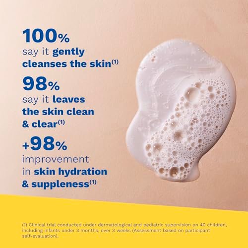 Mustela Sanfte Reinigungsgel für Haare & Körper – Feuchtigkeitsspendend für trockene Haut – mit natürlichem Avocadoöl, Cold Cream & Bienenwachs – 300 ml