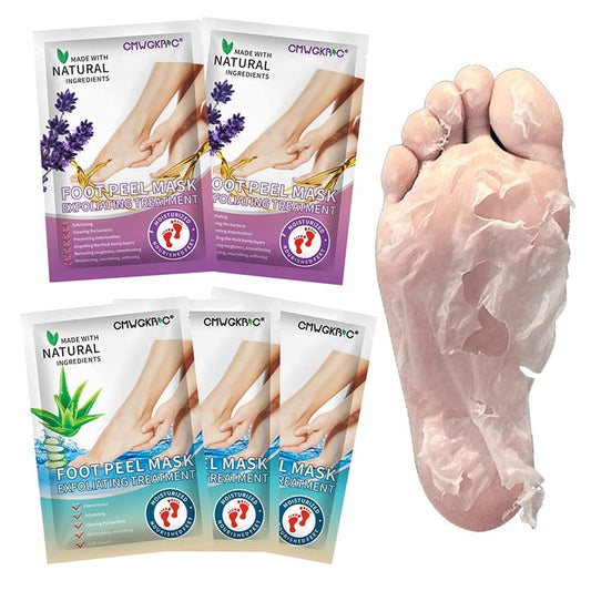 5er-Pack Fußpeeling-Maske – Hornhautentferner, abgestorbene Haut, rissige Füße, für Männer & Frauen, Geschenkidee