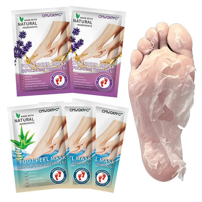 5er-Pack Fußpeeling-Maske – Hornhautentferner, abgestorbene Haut, rissige Füße, für Männer & Frauen, Geschenkidee
