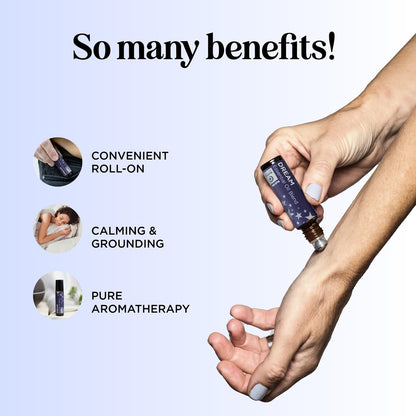 Schlaföl Roll-On - Aromatherapie Roller für erholsamen Schlaf mit reinem Lavendel & Römischer Kamille - Beruhigende Mischung für nächtliche Aromatherapie (1er-Pack)