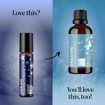 Schlaföl Roll-On - Aromatherapie Roller für erholsamen Schlaf mit reinem Lavendel & Römischer Kamille - Beruhigende Mischung für nächtliche Aromatherapie (1er-Pack)