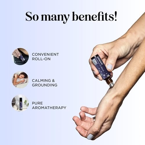 Schlaföl Roll-On - Aromatherapie Roller für erholsamen Schlaf mit reinem Lavendel & Römischer Kamille - Beruhigende Mischung für nächtliche Aromatherapie (1er-Pack)