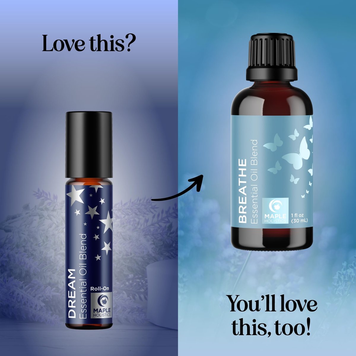 Schlaföl Roll-On - Aromatherapie Roller für erholsamen Schlaf mit reinem Lavendel & Römischer Kamille - Beruhigende Mischung für nächtliche Aromatherapie (1er-Pack)