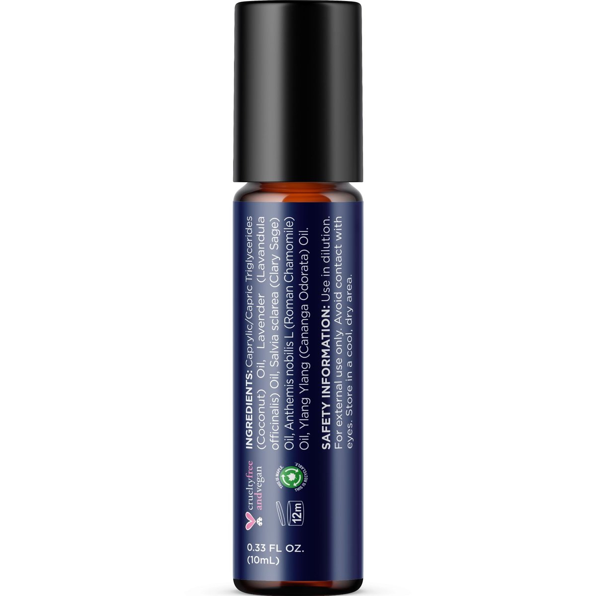 Schlaföl Roll-On - Aromatherapie Roller für erholsamen Schlaf mit reinem Lavendel & Römischer Kamille - Beruhigende Mischung für nächtliche Aromatherapie (1er-Pack)