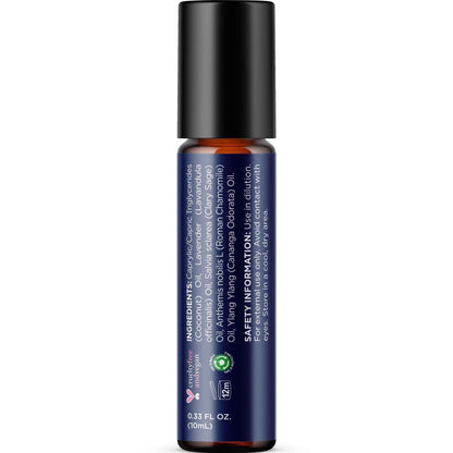 Schlaföl Roll-On - Aromatherapie Roller für erholsamen Schlaf mit reinem Lavendel & Römischer Kamille - Beruhigende Mischung für nächtliche Aromatherapie (1er-Pack)