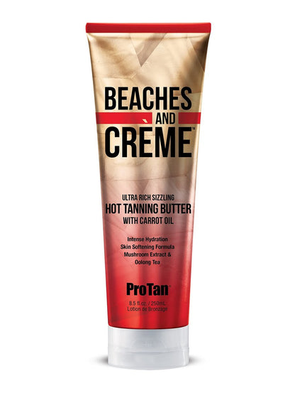 Pro Tan Beaches & Creme Sizzling Hot Tanning Butter 8,5 oz – Bräunungsbutter mit Wärmeeffekt