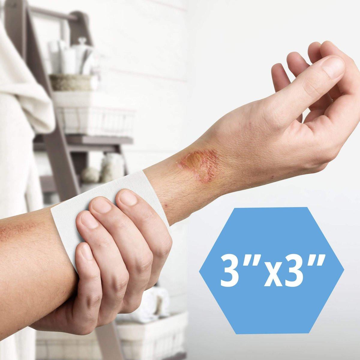 MED PRIDE 3x3 cm Mullkompressen 200er Pack, unsteril, 4-lagig, nicht haftende Netzverbände, saugfähige Wundauflagen
