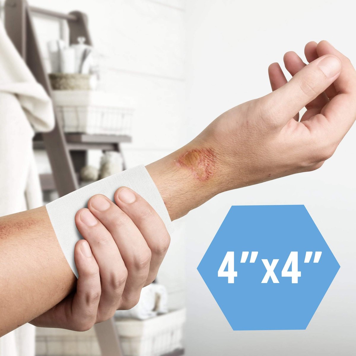 MED PRIDE Vliesstoff unsterile chirurgische Tupfer 200er Pack, 10x10 cm 4-lagige Mullkompressen für Erste Hilfe Wundversorgung