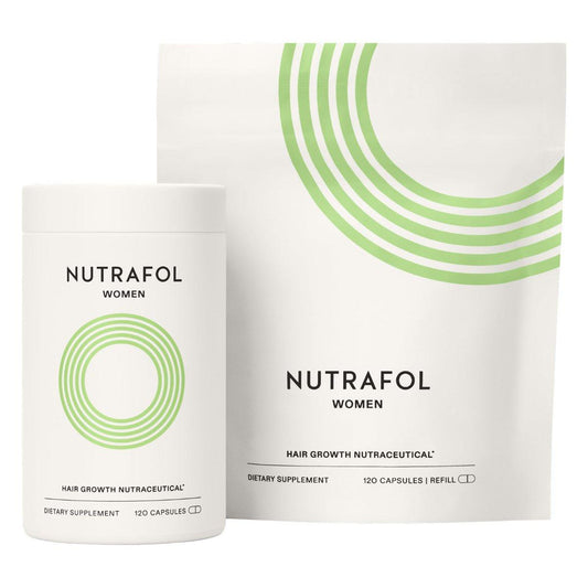 Nutrafol Frauen Haarwachstumsergänzung, Dermatologen empfohlen, Altersgruppe 18-44, klinisch erwiesen für sichtbar dickeres und kräftigeres Haar – 2-Monats-Vorrat, Packung mit 2