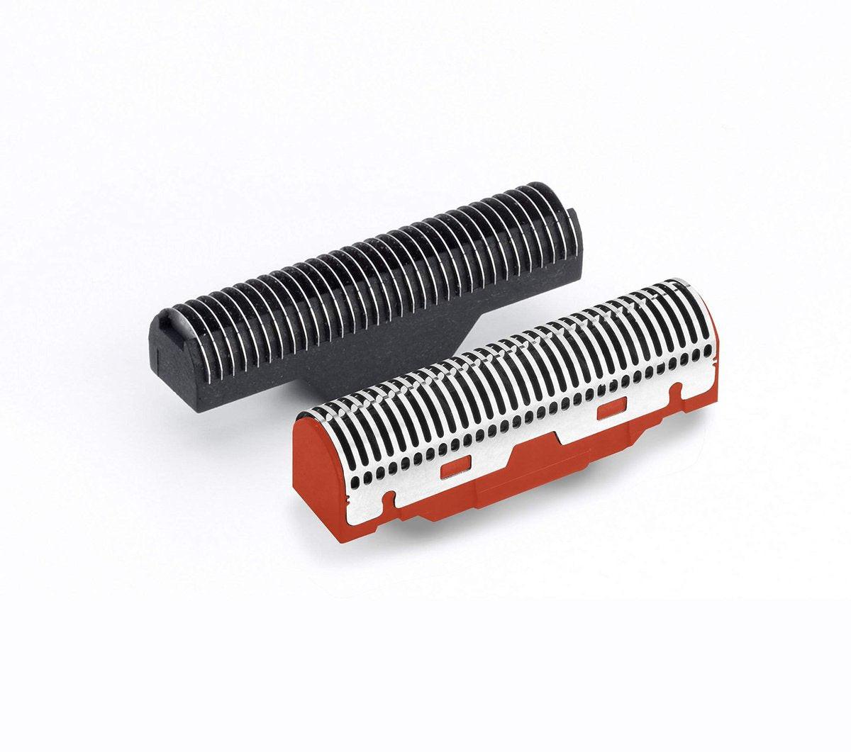 GAMMA+ Uno Mini-Size Rasierer für Herren, kabellos, Folienrasierer, Titan, wiederaufladbar über Micro-USB, für kurze Bartstoppeln, Schwarz