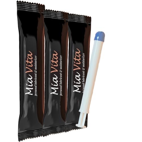 Mia Vita Pre-Filled Feuchtigkeitscreme – Vaginale Intimpflege bei Trockenheit, Juckreiz und Brennen, 3 Applikatoren
