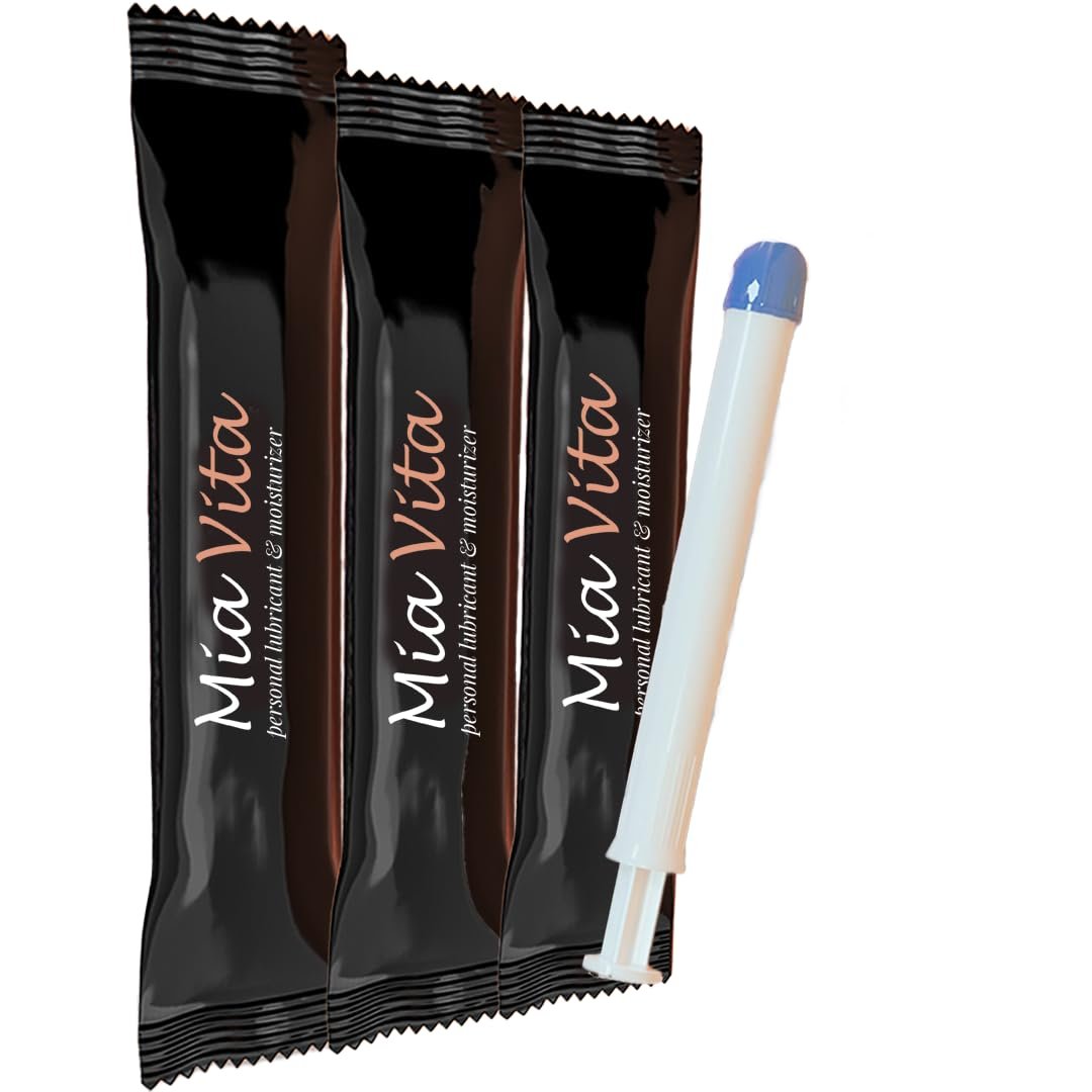 Mia Vita Pre-Filled Feuchtigkeitscreme – Vaginale Intimpflege bei Trockenheit, Juckreiz und Brennen, 3 Applikatoren