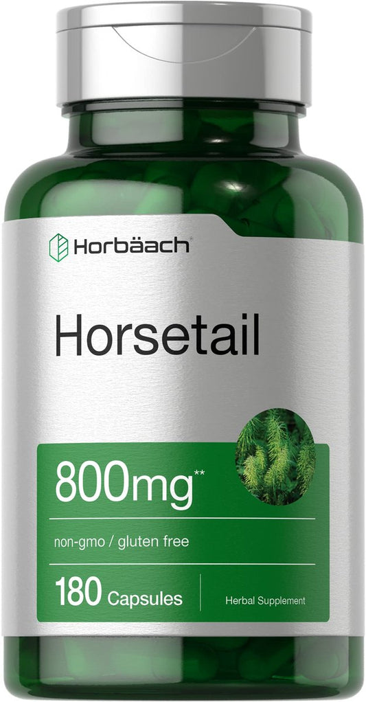 Horbäach Schachtelhalm Ergänzung | 180 Kapseln | Traditioneller Kräuterextrakt | Nicht-GVO & glutenfrei