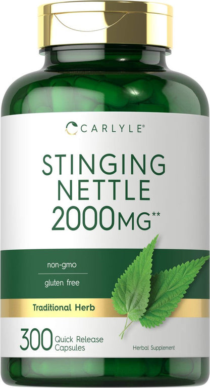Carlyle Brennnesselblätter Extrakt Kapseln | 300 Kapseln | Kräuterformel | Non-GMO & Glutenfrei