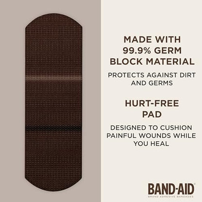 Band-Aid Brand Ourtone Pflaster – Flexible Wundversorgung für kleine Schnitt- und Schürfwunden, Quilt-Aid Pad für schmerzhafte Wunden, BR65, gemischte Größen, 30 Stück