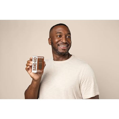 Band-Aid Brand Ourtone Pflaster – Flexible Wundversorgung für kleine Schnitt- und Schürfwunden, Quilt-Aid Pad für schmerzhafte Wunden, BR65, gemischte Größen, 30 Stück