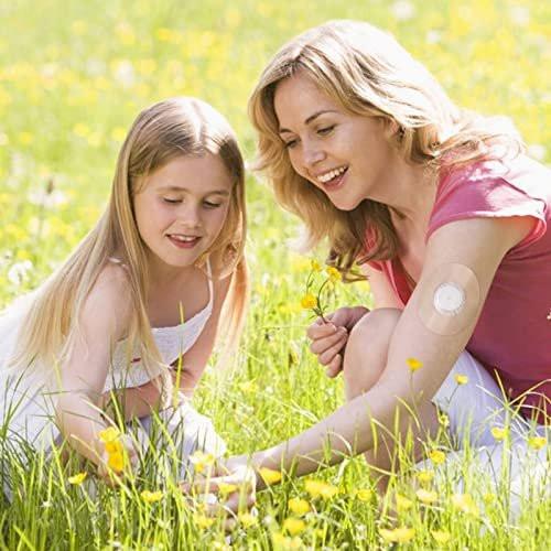 HONYOU Libre 2 Plus Sensor Covers & Lingo CGM – 40-teiliges Set wasserdichter Patches für Freestyle Libre 1/2/3 Plus, hypoallergen & latexfrei, 15 Tage Haltbarkeit