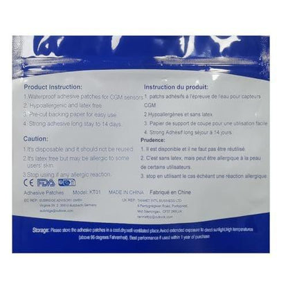 HONYOU Libre 2 Plus Sensor Covers & Lingo CGM – 40-teiliges Set wasserdichter Patches für Freestyle Libre 1/2/3 Plus, hypoallergen & latexfrei, 15 Tage Haltbarkeit