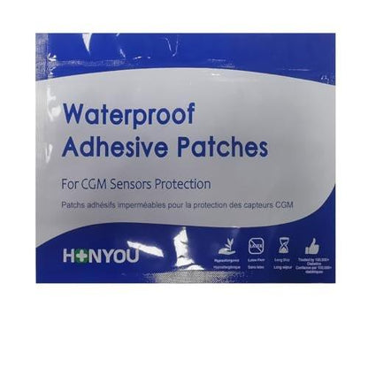 HONYOU Libre 2 Plus Sensor Covers & Lingo CGM – 40-teiliges Set wasserdichter Patches für Freestyle Libre 1/2/3 Plus, hypoallergen & latexfrei, 15 Tage Haltbarkeit