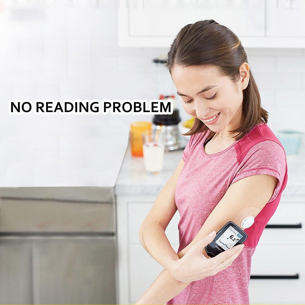 HONYOU Libre 2 Plus Sensor Covers & Lingo CGM – 40-teiliges Set wasserdichter Patches für Freestyle Libre 1/2/3 Plus, hypoallergen & latexfrei, 15 Tage Haltbarkeit