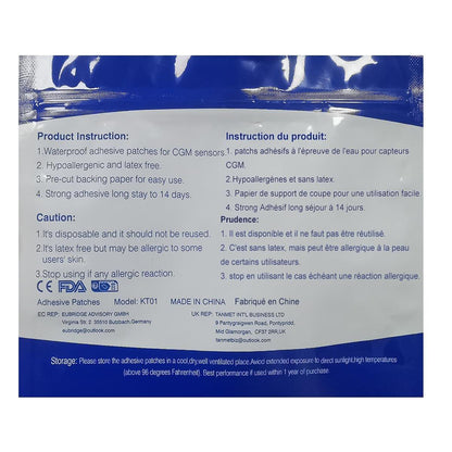 HONYOU Libre 2 Plus Sensor Covers & Lingo CGM – 40-teiliges Set wasserdichter Patches für Freestyle Libre 1/2/3 Plus, hypoallergen & latexfrei, 15 Tage Haltbarkeit