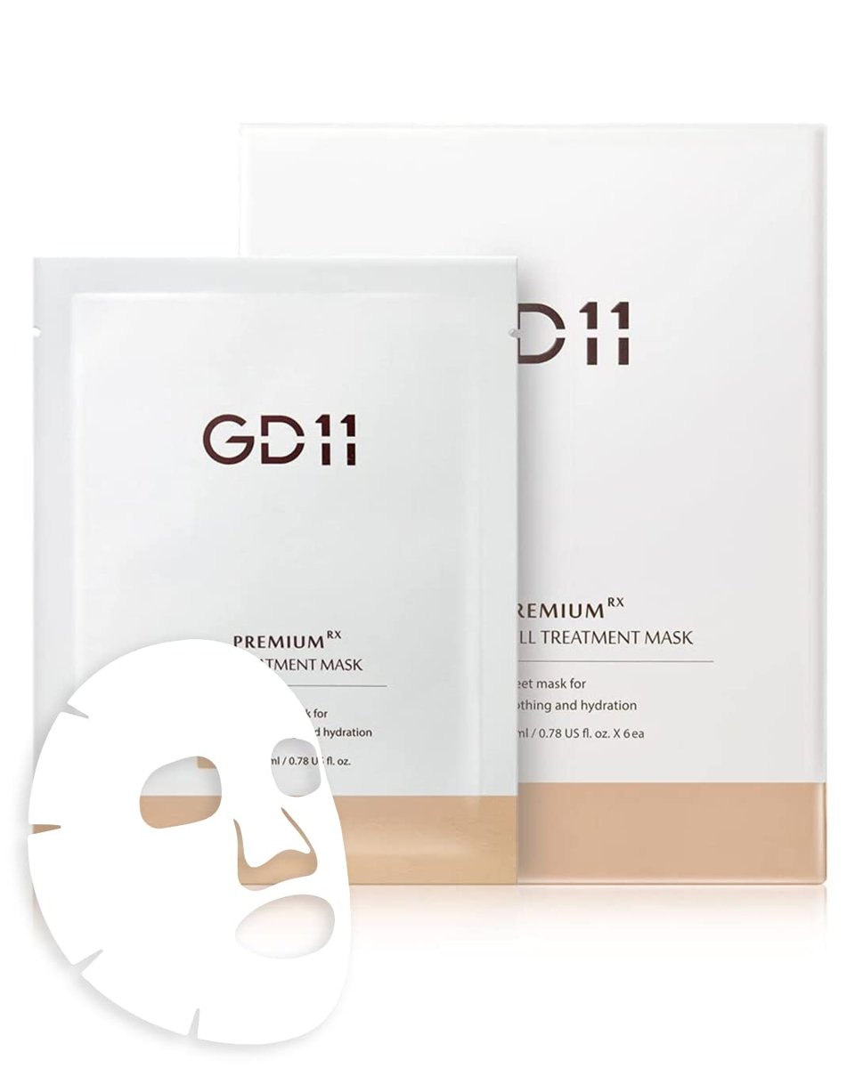 GD11 Premium RX Treatment Mask – Anti-Aging Gesichtsmaske mit Stammzellenextrakt, 6 Blatt