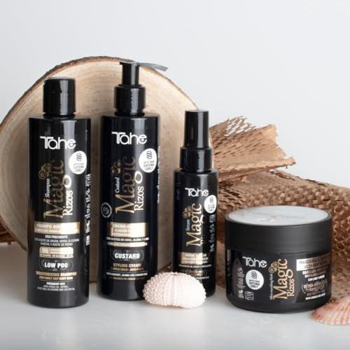 Tahe Magic Rizos Feuchtigkeitsspendendes Low Poo Shampoo für lockiges und welliges Haar, geeignet für die Curly-Methode, 300ml