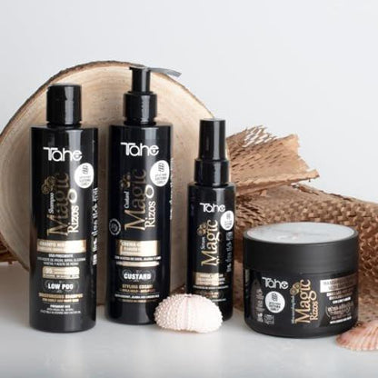Tahe Magic Rizos Feuchtigkeitsspendendes Low Poo Shampoo für lockiges und welliges Haar, geeignet für die Curly-Methode, 300ml