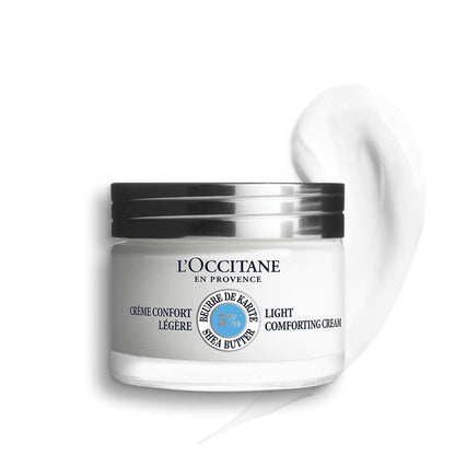 L'OCCITANE Gesichtscreme mit 5% Bio-Sheabutter – Leichte, pflegende Feuchtigkeitscreme für empfindliche Haut, nicht komedogen, vegan