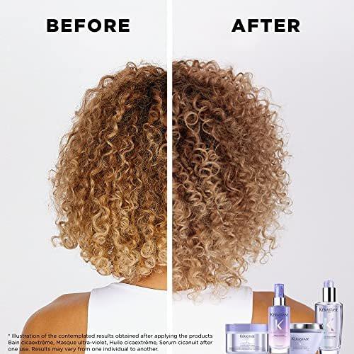 Kerastase Blond Absolu Cicaextreme Conditionierende Haarmaske für geschwächtes und sensibilisiertes Haar nach dem Blondieren – repariert und pflegt geschädigtes Haar und Spliss mit Hyaluronsäure & Edelweißblüte, 200 ml