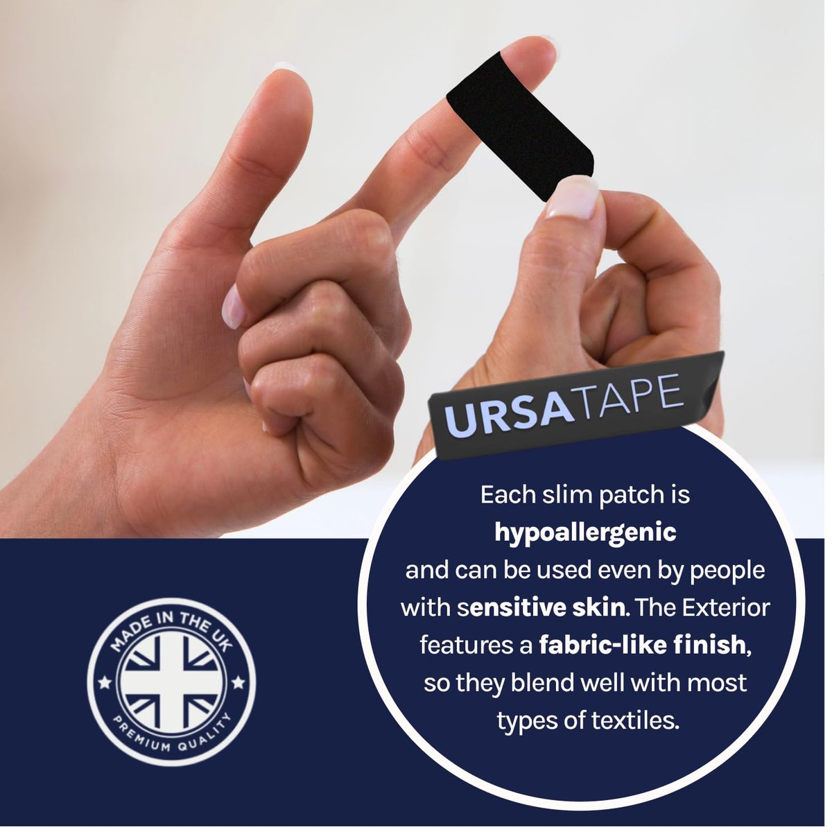 URSA Tape Soft Strips Blasenpflaster - 30er-Pack (Schwarz) | Dehnbares Moleskin-Gewebeband | Hochbelastbare Blasenschutzstreifen | Rückstandsfreie Pflaster für Füße & Körper | Klebepolsterung | 3,14 x 0,98 Zoll