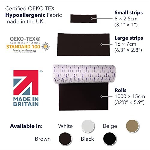 URSA Tape Soft Strips – 30er Pack (Beige) | Dehnbares Moleskin-Pflasterband | Hochbelastbare Blasenprävention | Rückstandsfreie Pflaster für Füße & Körper | Klebepolster | 3,14 x 0,98 Zoll