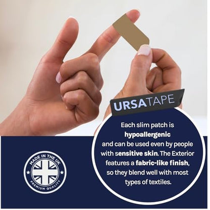 URSA Tape Soft Strips – 12er-Pack (Mehrfarbig) | Dehnbare Moleskin-Pflaster | Hochbelastbare Blasenprävention | Keine Rückstände | 3,14 x 0,98 Zoll