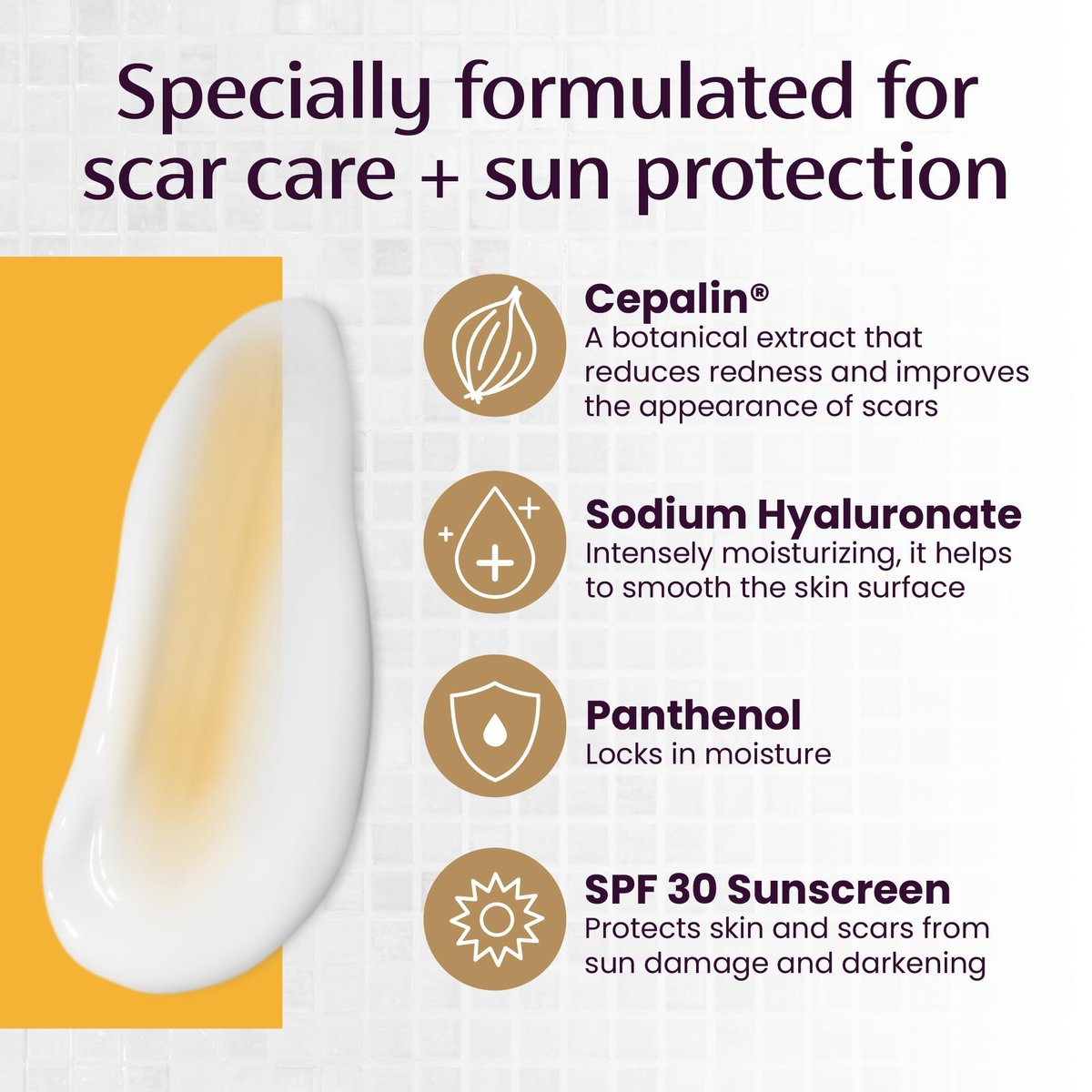 Mederma Narbencreme Plus SPF 30 - Fortschrittliche Narbenbehandlung, schützt vor Sonnenschäden, reduziert das Erscheinungsbild von Narben durch Akne, Verbrennungen, Operationen & Verletzungen, 20 g