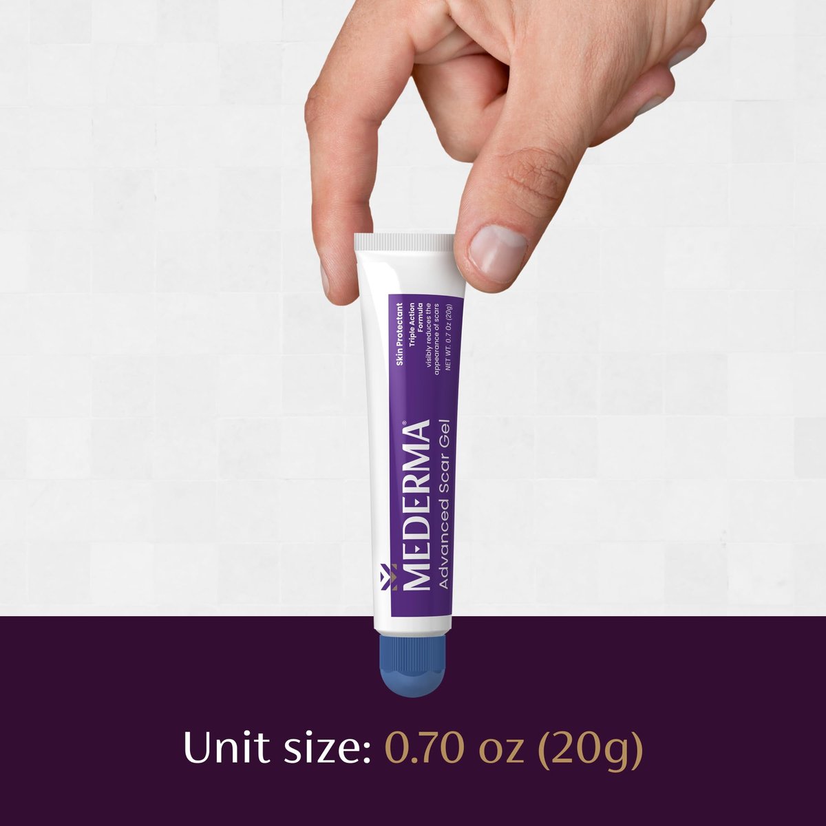 Mederma Advanced Scar Gel – Reduziert das Erscheinungsbild von alten und neuen Narben, Aknenarben, Operationsnarben, Verbrennungen, Verletzungen und Dehnungsstreifen, 20 g