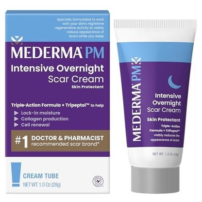 Mederma PM Intensive Nacht-Narbencreme – Reduziert Narben über Nacht, klinisch geprüft, 28 g