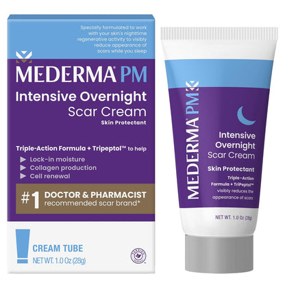 Mederma PM Intensive Nacht-Narbencreme – Reduziert Narben über Nacht, klinisch geprüft, 28 g