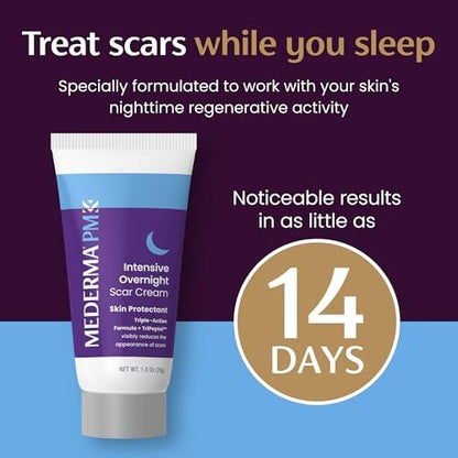 Mederma PM Intensive Nacht-Narbencreme – Reduziert Narben über Nacht, klinisch geprüft, 28 g