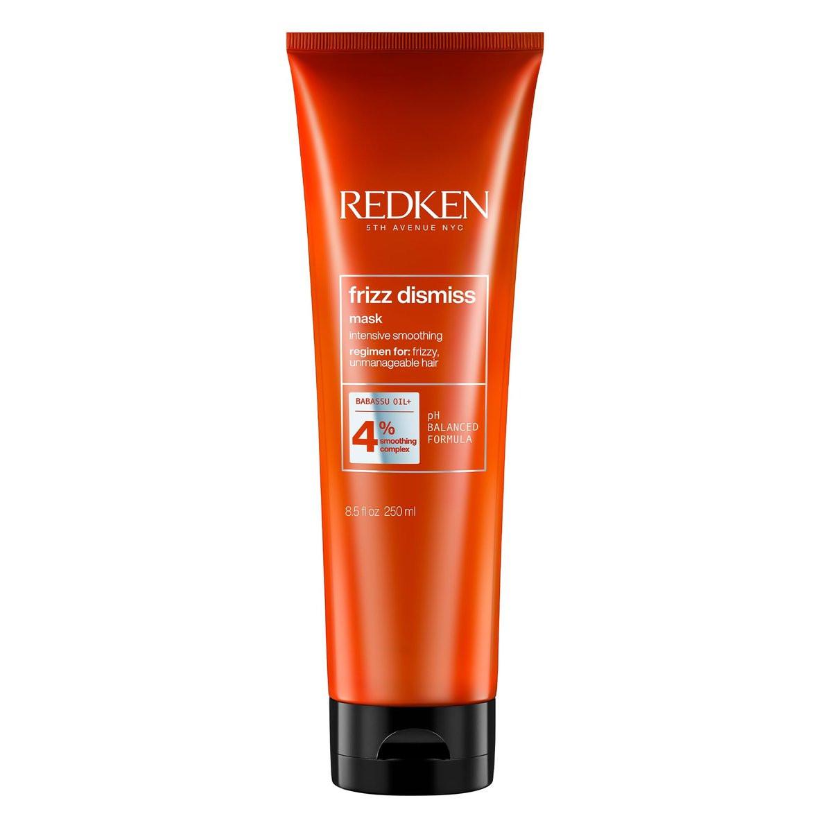 Redken Frizz Dismiss Maske – Intensiv glättende Haarmaske für widerspenstiges Haar, ultra-hydratisierend, bändigt Frizz