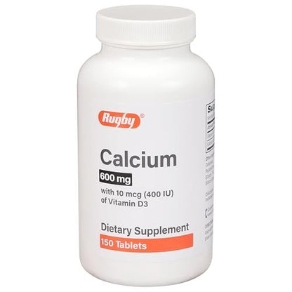 MAJOR Rugby 600 mg Calcium Tabletten mit Vitamin D3 – 150 Tabletten – Nahrungsergänzungsmittel