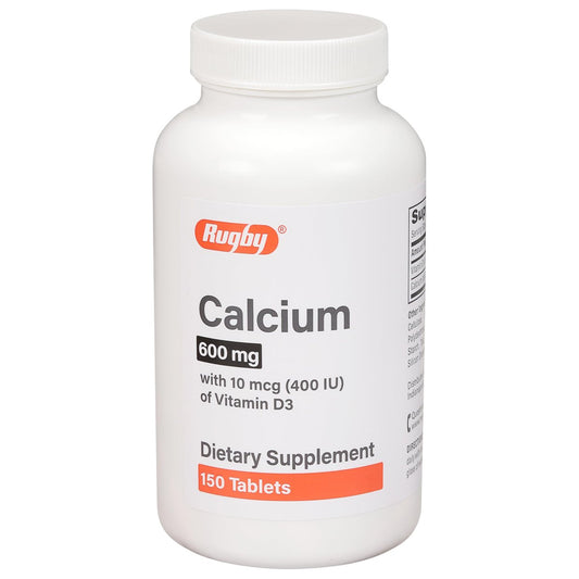 MAJOR Rugby 600 mg Calcium Tabletten mit Vitamin D3 – 150 Tabletten – Nahrungsergänzungsmittel