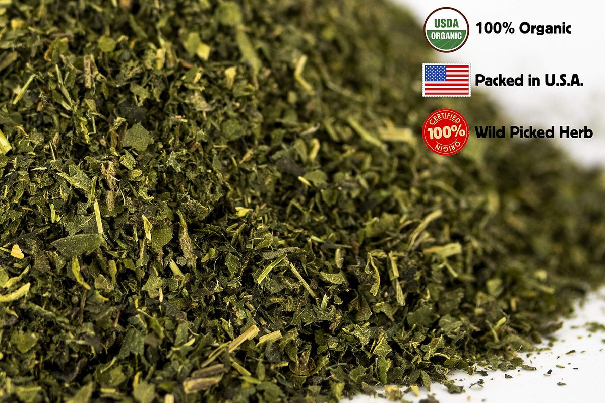 Brennnesseltee - 8Oz (REAL WILD HARVEST) | 100% USDA Bio-zertifiziert | Lose Blätter (Urtica Dioica) Geschnitten & Gesiebt